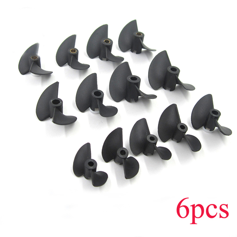 6PCS Marine Use Two-bladed Propellers Dia 27/30/32/35/38/40/45/47mm Nylon Paddle Aperture 3/3.17/4/4.18mm Mini Props for RC Boat ► Photo 1/5