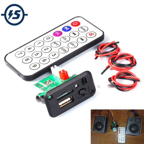 USB Amplifier Speaker Audio Board With Remote Control Wire Mini 5V MP3 Decoder Board 3W*2 Decoding Module MP3 WAV U disk TF Card ► Photo 1/6
