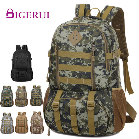 DIGERUI Quality Large 50L Waterproof Molle Military Tactical Backpack Hunting Hiking Camping Rucksack Army Backpack Sports Bag ► Photo 1/6