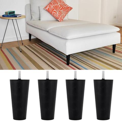 4pcs Plastic Furniture Legs Round Tapered Table Cabinets Feet Sofa Bed Tv Cabinet Black Multi Size History Review Aliexpress Er Hi Ping Alitools Io