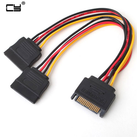 SATA II hard disk Power Male to 2 Female Splitter Y 1 to 2 extension Cable ► Photo 1/2