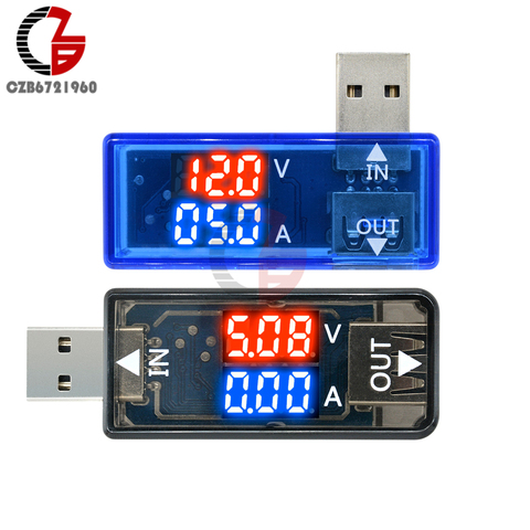5V USB Tester LED Digital Voltmeter Ammeter Power Charger Doctor Bank Indicator Voltage Current Meter Volt Amp Tester Detector ► Photo 1/6