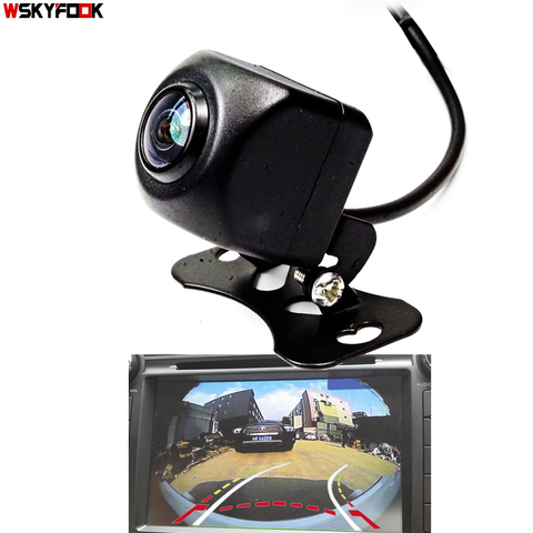 Appr.180 Degree Angle  Dynamic Trajectory cuver Line Car Rear View Reverse Backup Camera Fisheye Lens Parking Monitor ► Photo 1/6