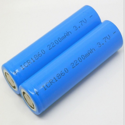 18650 battery 3.7V 2200mAh rechargeable lion battery for Led flashlight batery litio battery Wholesale ► Photo 1/2