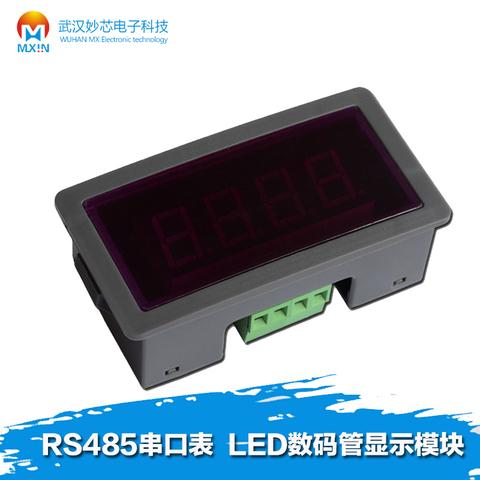 Free shipping   RS485 serial table LED digital display module PLC communication MODBUS-RTU/ASC 485 ► Photo 1/1