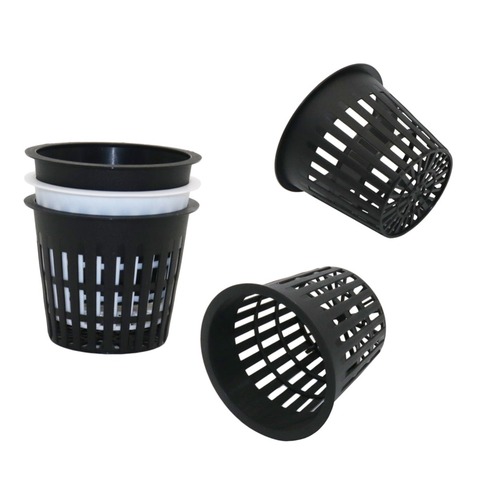 PP Plastic Hydroponic Mesh Pot Garden Soilless cultivation equipment Balcony Planting Nursery Net Cup Basket 1 Pcs ► Photo 1/5