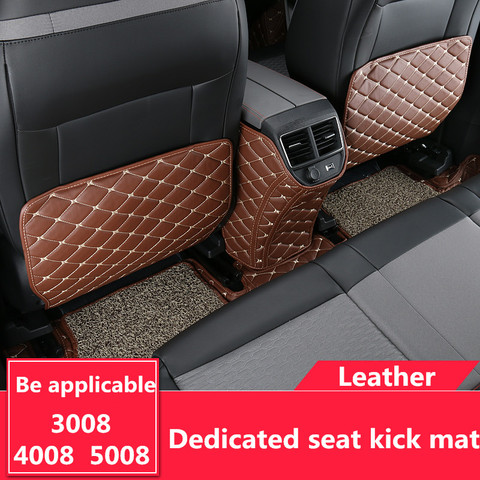 Car Seat Kick Pad Seat Back Cover Back Protection Anti Abrasion Pad Anti Step Dirty Mat for Peugeot 3008  5008 2017 2022 ► Photo 1/1