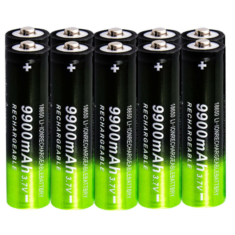 4pcs/Set 18650 3.7V 9800mAh Rechargeable Li-ion Battery for LED Torch Flashlight Portable Replacement Battery for Torch