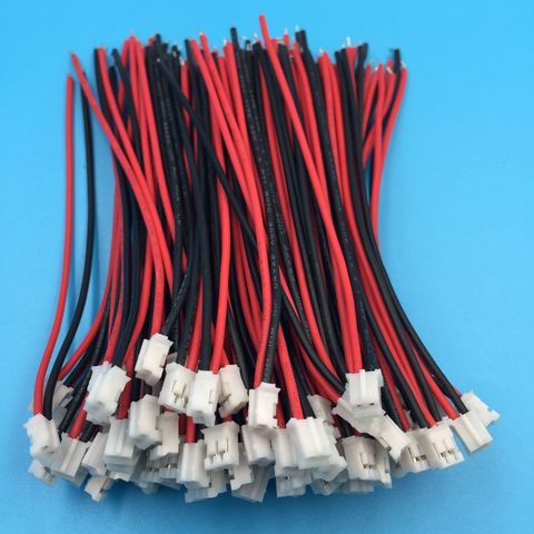 50pcs/lot Mini Micro JST 2.0 PH 2Pin Connector Plug with 2P Wires Cables 100MM 26AWG ► Photo 1/4
