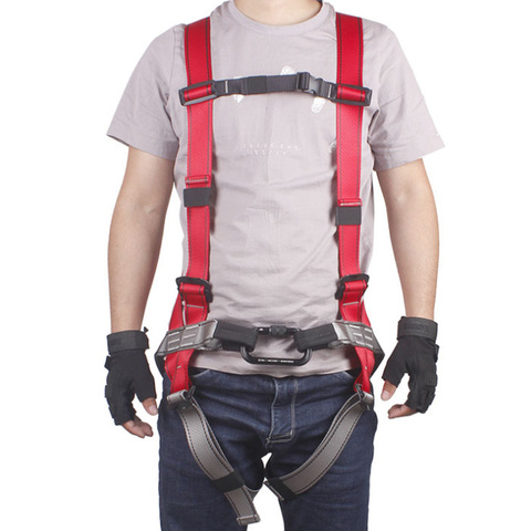 Adjustable Body Waist Harness Climbing Belt Fall Protection Full Body Rock Climbing Harness Body Seat Belt ► Photo 1/6