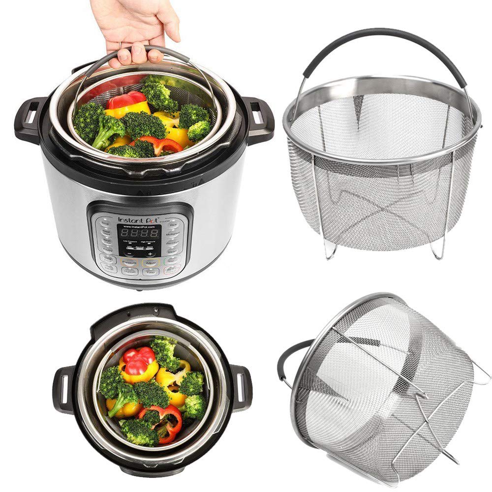 Accessories for Instant Pot,Steamer Basket,Egg Steamer Rack,Non-stick  Springform Pan,Dish-Clip, Pressure Cooker Accessories