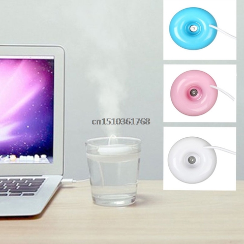 Hot Mini USB Air Humidifier Donuts Purifier Aroma Diffuser Steam For Office Home #Y05# ► Photo 1/6