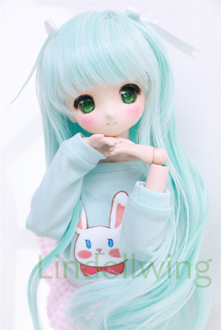 1/3 BJD Wig Pullip Dal DD SD Dollfie Doll Wig 8-9 inch Long Wig