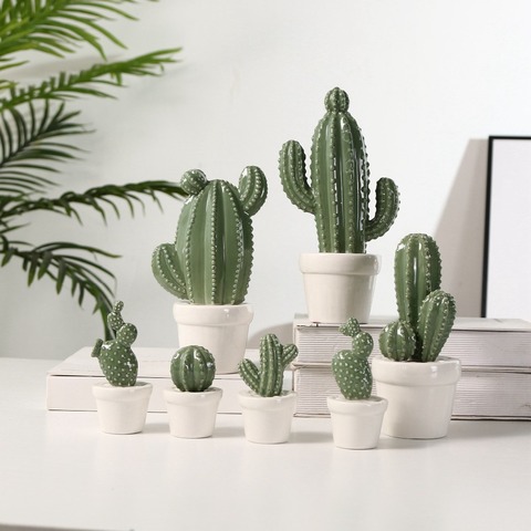 History Review On Modern Creative Ceramic Cactus Home Decorations Green Plant Ornaments Wedding Gifts Exquisite Crafts Desktop New Decor Aliexpress Er Artlovin Official Alitools Io - Cactus Home Decor