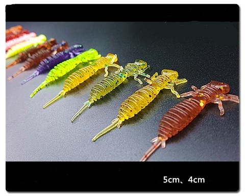 10pcs Size 4cm 5cm Dragonfly Soft Fishing Worm Lures Jigging Lure Fishing Baits Artifical Tackles Lure ► Photo 1/1