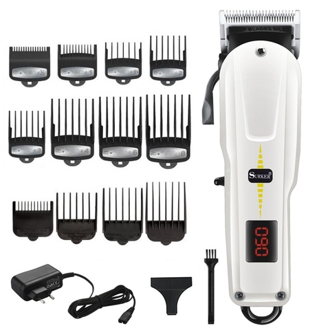 Cordless powerful hair clipper professional barber hair cutting machine hair cut adjustable beard electric hair trimmer for men ► Photo 1/6