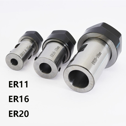 DIY ER11 ER16 ER20 5mm 6mm 6.35mm 7mm 8mm 10mm 12mm 14mm 16mm Motor spindle tool holder chuck High-precision engraving machine ► Photo 1/5