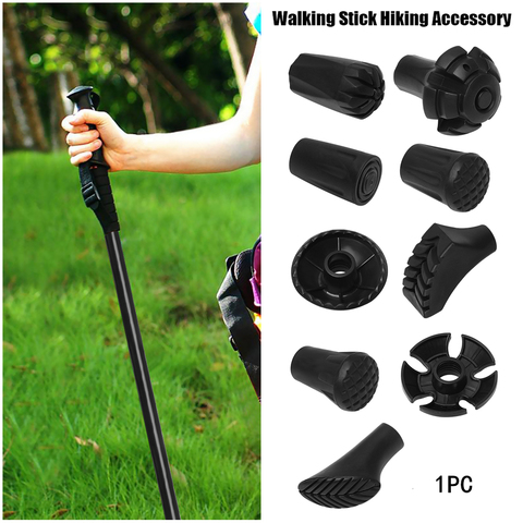 1PC Nordic Walking Sticks Tips Trek Pole Replacement Tips Hiking Alpenstock Accessories Adjustable Walking Stick Head Protectors ► Photo 1/6