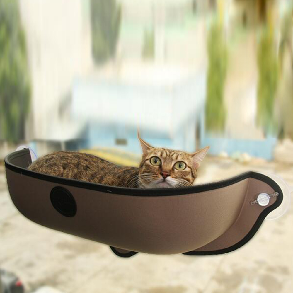Cat Hammock Cat Warm Perch Window Seat Suction Cups Soft Cat Resting Sunbath Bed