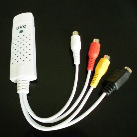 UVC USB2.0 Video capture tv tuner card with Audio TV DVD VHS Audio AV  Adapter Computer CCTV Camera Support WIndow 7/8 XP ► Photo 1/6
