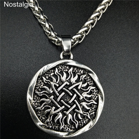 Slavic Pendant Star Of Russia Symbol Svarog Sun Amulet Talisman Necklace Pagan Jewlery ► Photo 1/6