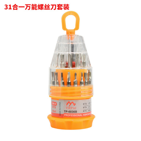 High quality 31pcs multifunction screw batch combination screwdriver precision iphone jak torx  small set laptop star hex ► Photo 1/1