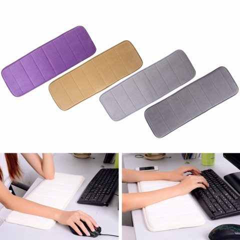 New Ultra Memory Cotton Keyboard Pad Soft Sweat-absorbent Anti-slip Wrist Elbow Mat Pad for Office Desktop Computer Table 10166 ► Photo 1/6