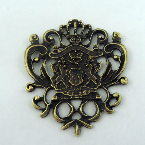 European Style 4PCS Antique Bronze Tone Zinc Alloy Made Unique Designed Badge Charms Necklace Jewelry Making Pendant Finding ► Photo 1/2