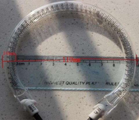 11cm quality round heating tube halogen infrared lamp for halogen oven 220V 1000W ► Photo 1/1