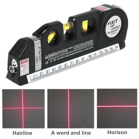 Laser Level Horizon Vertical Measure 8FT Aligner Standard and Metric Rulers Multipurpose Measure 50% off ► Photo 1/6