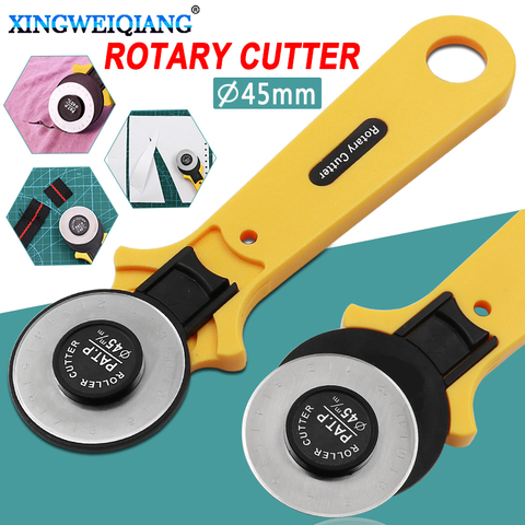 28mm 45mm Patchwork Roller Wheel Round Knife Cloth Cutting Knife Knife Leather Craft Fabrics Rotary Cutter For Leather Fabrics ► Photo 1/6