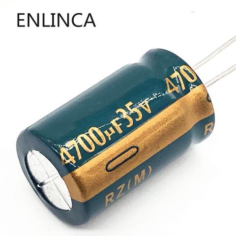 4-50pcs/lot 16*25mm P55 Low ESR/Impedance high frequency 35v 4700UF aluminum electrolytic capacitor 4700UF35V 20% ► Photo 1/1