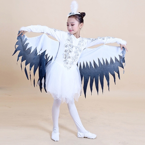 Children Modern Dance Costumes Dance Animal Characters Costumes Halloween Birds Clothing Sparrows Magpie Performance clothing ► Photo 1/1