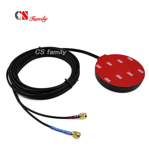 M2M IOT LTE GPS combo antenna,network 4G LTE GPS GLONASS external antenna W/sma male,3m cable, LTE CAT-11/GPS 2 IN 1 antenna 1pc ► Photo 1/6