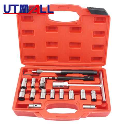 5PC 7PC 10PC 17PC Diesel Injector Seat Cutter Cleaner Tool Set Carbon Remover ► Photo 1/4
