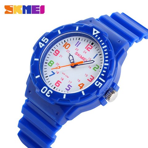2022 New Skmei Children Watch Fashion Casual Quartz Watches Waterproof Jelly Kids Clock boys Hours Students Dress Wristwatches ► Photo 1/6