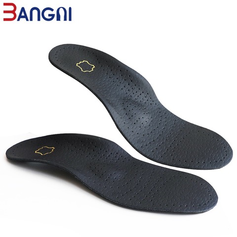 3ANGNI Leather Orthotic Silicone Insoles orthopedic  Flat Feet Heel Pain  Arch Support For Man Woman Shoe insoles sole Insert ► Photo 1/6