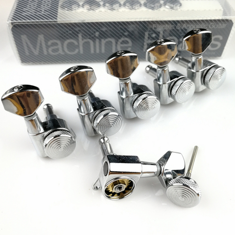 New Chrome Guitar Locking Tuners Electric Guitar Machine Heads Tuners JN-07SP Lock Silver Tuning Pegs ( With packaging ) ► Photo 1/6