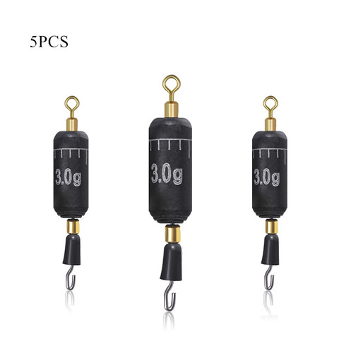 5PCS fast clips fishing lead eight-character ring speed quick change line connector shing fishing accessories ► Photo 1/6