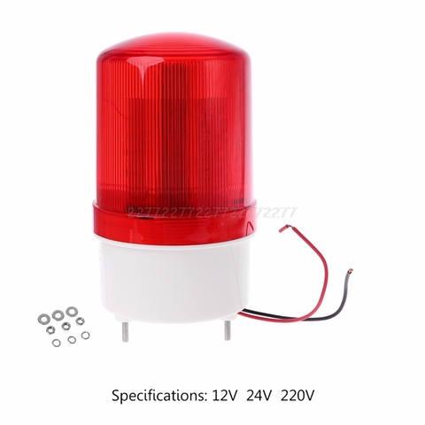 220V/12V/24V LED Alarm Light Warning Lamp Signal Buzzer Rotary Strobe Flash Siren Emergency Sound Illumination Hummer A27 19 ► Photo 1/6