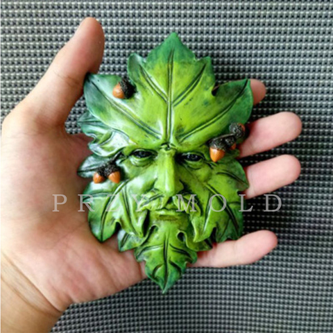 PRZY Silicone Mold Handmade Molds for Home Decoractions Aroma Stone Molds with Leaves with Nut Classic Exclusive Leaf Man Moulds ► Photo 1/6