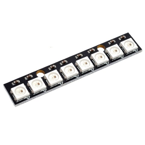 8 channel WS2812 5050 RGB LED lights built-in full color-driven development board 8 Bits ► Photo 1/6