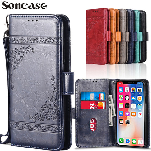 Wallet Flip Leather Case for Samsung Galaxy A9 A6 A7 2022 A5 2017 A3 2016 Case Capa TPU Cover for Galaxy J3 J4 J6 J5 J6 J7 J1 J2 ► Photo 1/6