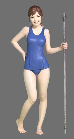 1/12 Resin Figure Model Kits GK Girl with harpoon(544) Unassambled Unpainted ► Photo 1/5