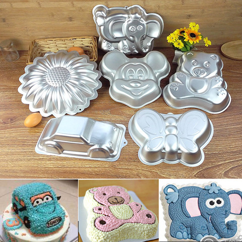 Cartoon cake mold / oven / car bear Elephant / children's birthday cake /DIY baking/ ► Photo 1/6