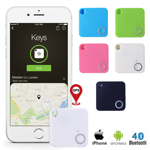 Mini Smart Label Bluetooth-compatible 4.0 Loss Tracker Child Elderly Bag  Wallet Pet Key Finder GPS Locator Alarm