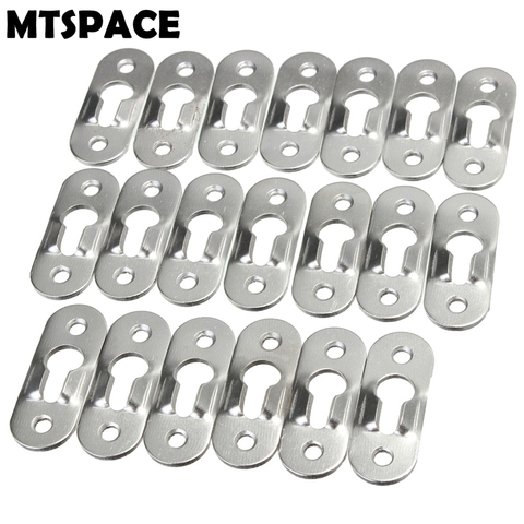MTSPACE 20pcs/Set Picture Hangers 44mmX16mm Metal Keyhole Hanger Fasteners for Picture Photo Frame Furnniture Cabinet Accessory ► Photo 1/6