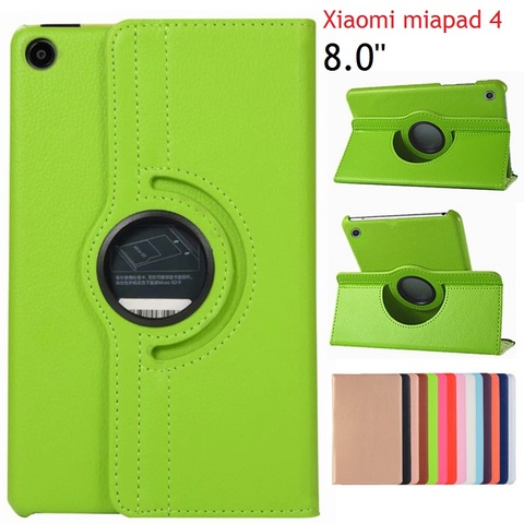 360 Degree Tablet Cover for Xiaomi MiPad 4 Mi Pad 4 Case Rotation Smart Flip Stand PU Case for Xiaomi MiPad 4 360 Stand Case 8'' ► Photo 1/6