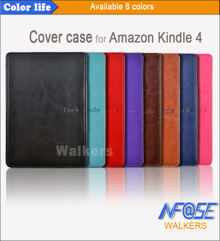 For Kindle 4 5 Case, Slim Cover for Kindle 5 Auto Sleep Leather Funda for Kindle Touch 4 2012 ► Photo 1/6