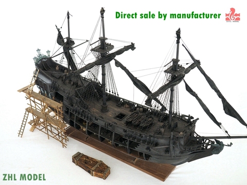 ZHL Top Level of the Black Pearl model wood ship (all-scenario version English detailed manuals) ► Photo 1/6